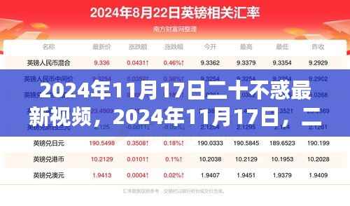 二十不惑最新视频解析与探讨,2024年11月17日更新内容揭秘