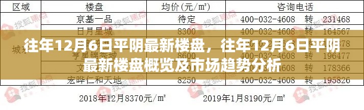 往年12月6日平阴最新楼盘概览及市场趋势深度分析