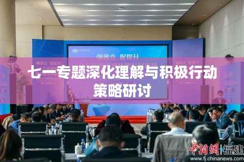 七一专题深化理解与积极行动策略研讨