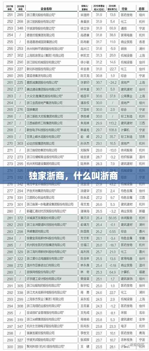 独家浙商,什么叫浙商