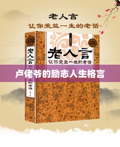 卢佬爷的励志人生格言