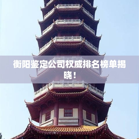 衡阳鉴定公司权威排名榜单揭晓!