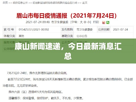 康山新闻速递,今日最新消息汇总